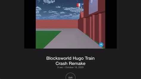 Blocksworld Hugo Train Crash Youtube