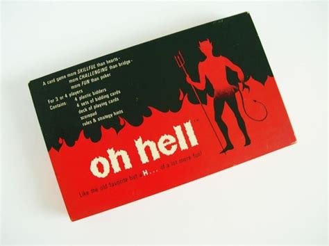 1973 Oh Hell Card Game Etsy