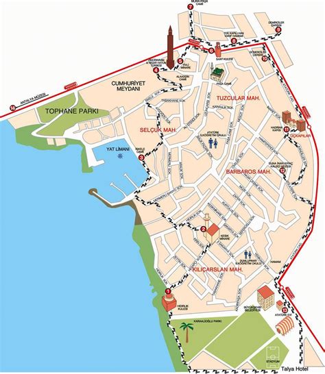 This map was created by a user. Antalya old city map - Antalya old town map (Turkey)