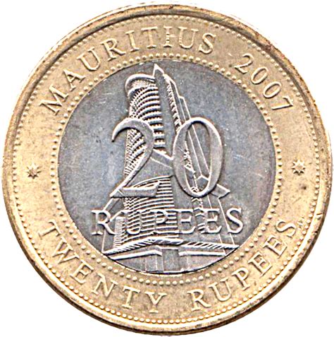 Find an example of state bank of mauritius ltd. 20 Rupees (Bank of Mauritius) - Mauritius - Numista