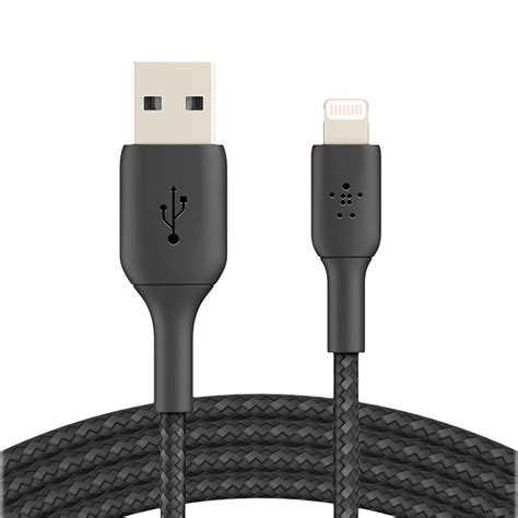 Belkin Boost Charge Braided Lightning Cable Black 1m Caa002bt1mbk