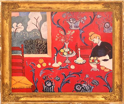 Henri Matisse Red Room Quadrichrome 50cm X 60cm Framed And Glazed