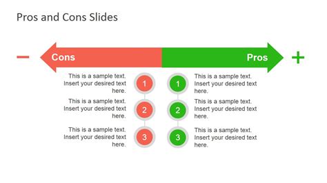 Pros And Cons Slide Diagrams For Powerpoint Slidemodel