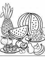 Coloring Pages Summer Pineapple Printable Fruit Kids Adult Sheets Watermelon Printables Food Parents Color Drawing Peaches Template Print Worksheet Grade sketch template
