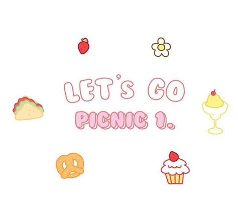Instagram 上的 마욘네즈： Lets Go Picnic 1 🍓🌸 이번 스티커는 꼬미들 총출동입니다