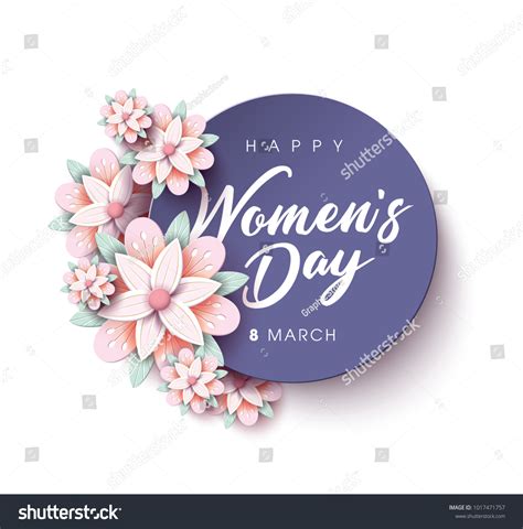 March Happy International Womens Day Stock Vector Royalty Free
