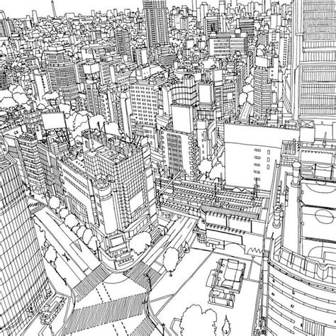 This Coloring Book Takes You To Fantastic Cities Both Real And Imagined
