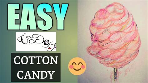 How To Draw Cotton Candy Step By Step For Beginners Easy Cotton Candy