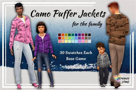 Camo Puffer Jackets The Sims 4 Catalog
