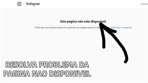 Esta Página Não está Disponível no Instagram Veja Solução YouTube