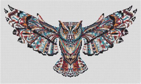See more ideas about cross stitch, stitch, cross stitch patterns. Indian Owl Counted Cross Stitch Kit Wildlife, Birds, Art ...