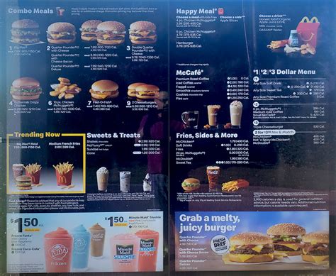 Although this mcdonald's breakfast menu is made of potatoes, don't let that fool you. 2020 Menu