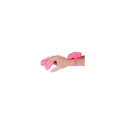 kit estimulador digital vibratÓrio neon magic touch finger fun rosa