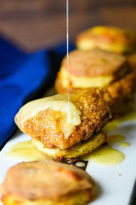 Crispy Chicken Biscuit With Honey Butter Sauce Recipe Honey Butter