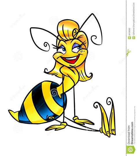 Bee Girl Cartoon Stock Photography Image 28128392