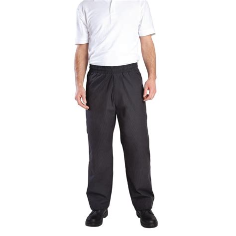 Chef Works Mens Better Built Baggy Chefs Trousers Pinstripe L Andy