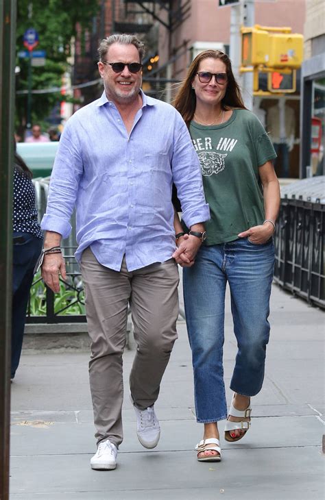 Brooke Shields With Husband Chris Henchy Seen During Stroll Around