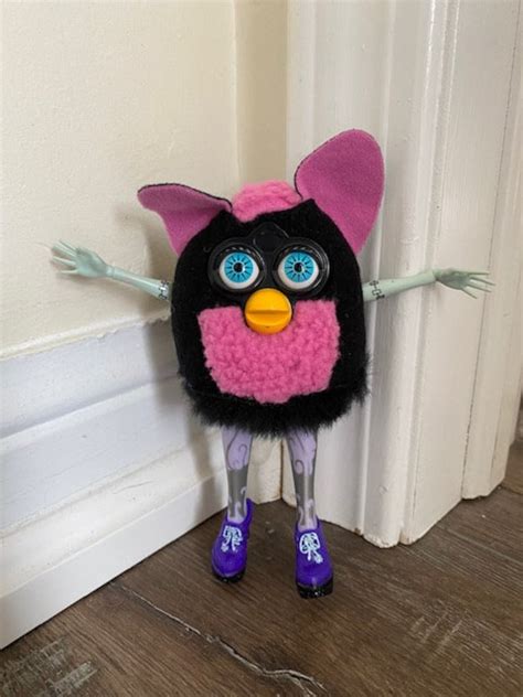 Ooak Custom Furby Doll Fur Baes Storm Art Doll Etsy