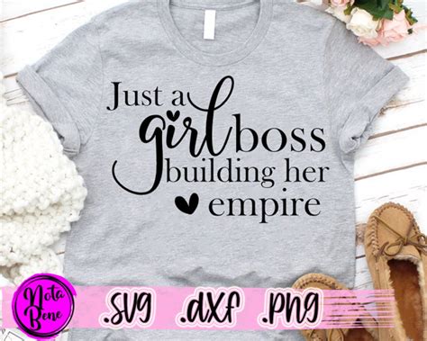 Just A Girl Boss Building Her Empire Svg Feminist Svg Mom Etsy