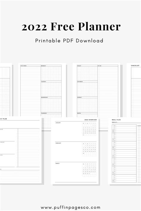 Build Your 2022 Planner With Free Printables Artofit