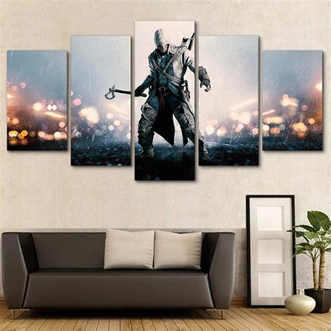 Assassins Creed Character Movie 5 Panel Canvas Art Wall Decor