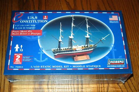 Usa Made Uss Constitution Model Kit 1450 Scale 7 Long Etsy
