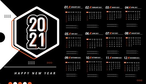 Kalenders zijn ook compatibel met google docs en open office. modelo de calendário de uma página 2021 - Download de Vetor