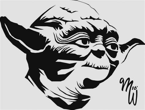 Baby yoda black and white. Yoda clipart black and white 2 » Clipart Station