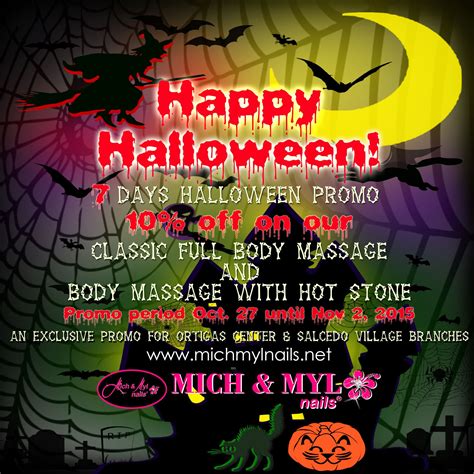 7 Days Halloween Promo Happy Halloween Halloween Full Body Massage