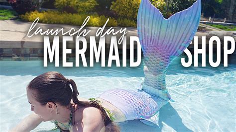My Mermaid Tail Shop Launch Vlog And Mermaid Swimming Youtube