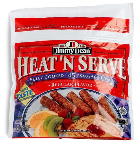 Jimmy Dean Heat And Serve Sausage Links Value Pack 18 Lb