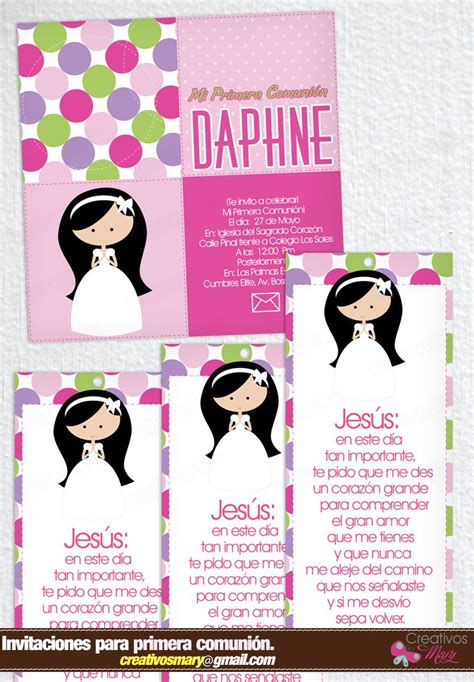 ¡anuncia la primera comunión de tu pequeño o pequeña con invitaciones especiales! ORACIONES PARA PRIMERA COMUNION - Imagui