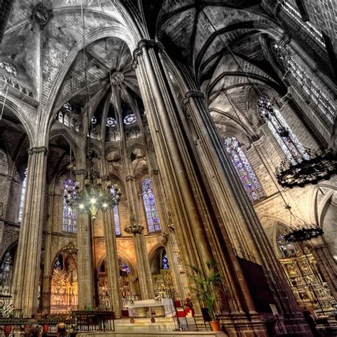 Churches & cathedrals in barcelona cathedral, spain (10). Barcelona Cathedral - Barcelona, Catalonia, Spain ...