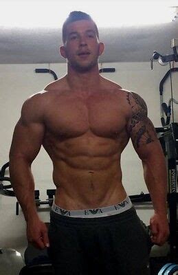 Shirtless Muscular Male Beefcake Body Builder Muscle Stud Hunk Photo X F Ebay