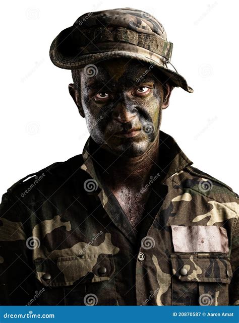 joven soldado imagen de archivo imagen de army isolated 20870587