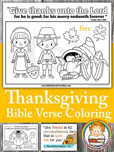 Thanksgiving Bible Coloring Pages The Crafty Classroom