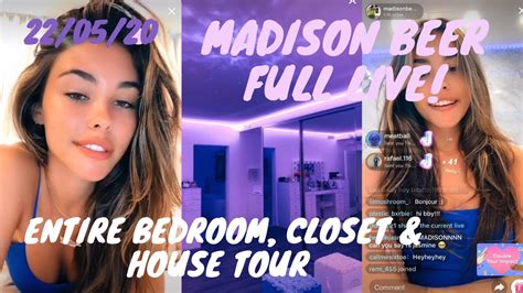 Madison Beer Full House Tour Inc Bedroom Closet And Lounge On Tiktok