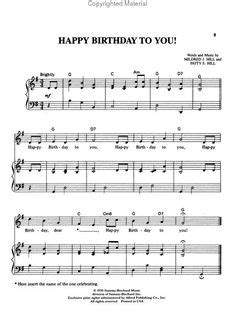 123730404 happy birthday partituras piano. Free Lead Sheet - Happy Birthday To You | Free Lead Sheets | Pinterest | Free sheet music, Sheet ...