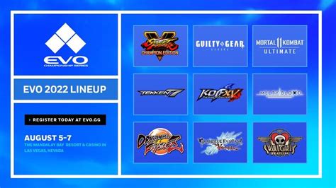 Evo 2022 All Major Fighting Games Announced Ginx Tv