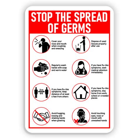 Stop The Spread Of Germs American Sign Company