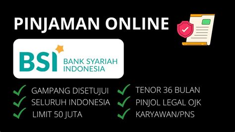 Pinjaman Online Bunga Rendah Dari Bank Bsi Pinjaman Legal Ojk Bank Bsi Youtube