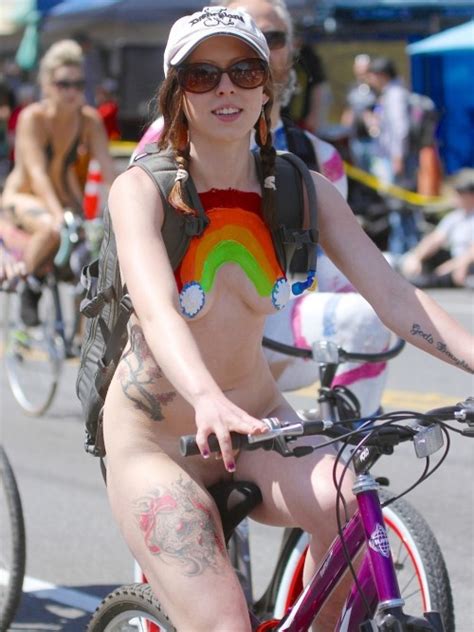 Thenetty WNBR White Cap Nude Bicycle Rally Tumblr Porn