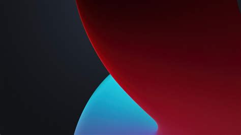 Ios 14 Wwdc 2020 Iphone 12 Ipados Dark Red And Blue Stock Hd Abstract