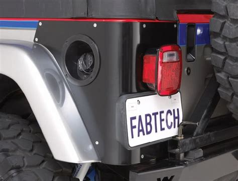 Fabtech Ftt94007bk Corner Guards For 04 06 Jeep Wrangler Tj Unlimited