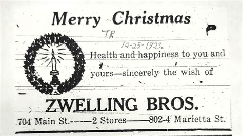 In 1923, Christmas was a season of giving in Zanesville