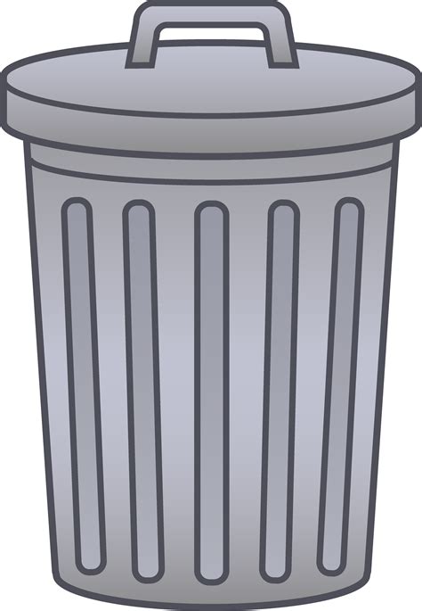 Waste Container Recycling Tin Can Vector Metal Trash Can Png Download