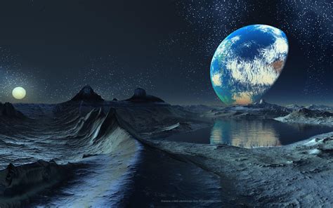 Earth From Moon Wallpapers Wallpaper Cave