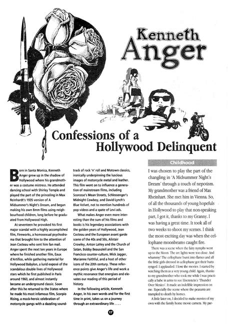 Sex Satanism Manson Murder And Lsd Kenneth Anger Tells His Tale Flashbak