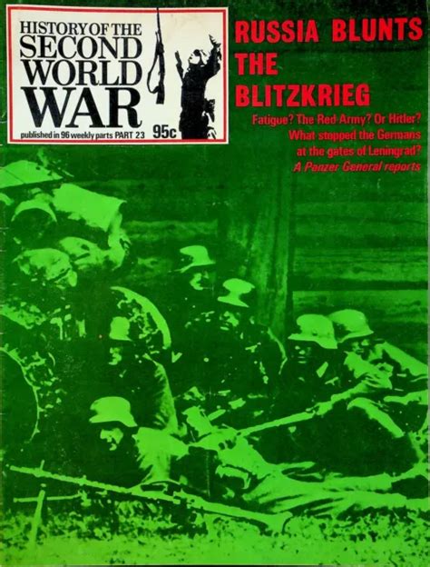 History Second World War Ww2 Magazine 1973 Part 23 Barbarossa Leningrad