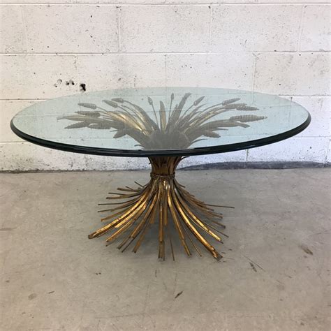 Check spelling or type a new query. Gold Gilt Leaf Sheaf of Wheat Glass Top Coffee Table ...